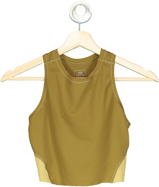 On Running Mustard Movement Crop UK XS