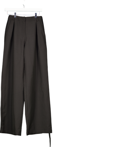 Club L Black High Waist Wide Leg Trousers UK 8