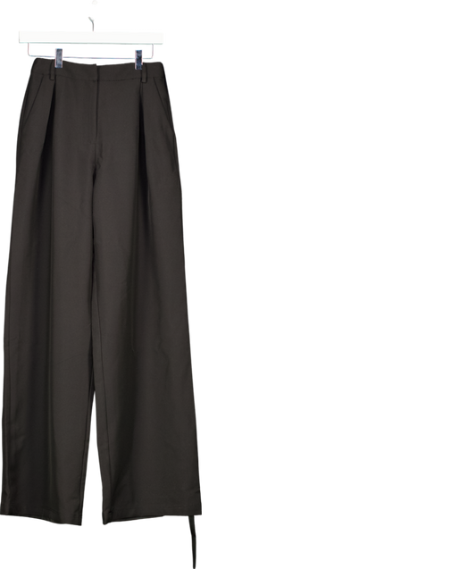 Club L Black High Waist Wide Leg Trousers UK 8