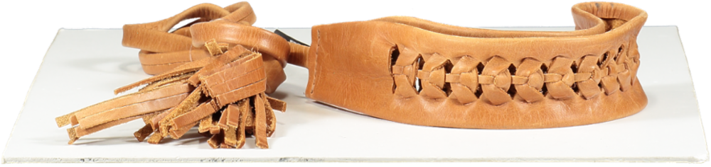 Ada collection Brown Leather Wrap Belt UK S