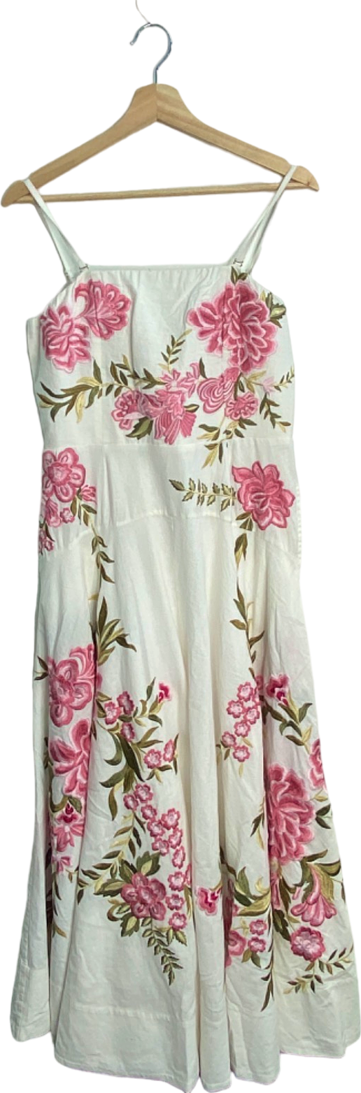 karen millen x lydia millen floral embroidered maxi dress UK 12