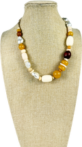 Pilgrim Cream Sun Necklace One Size