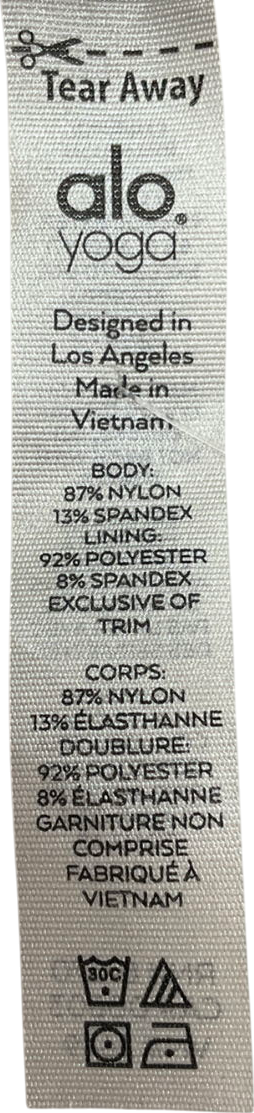 alo yoga Green Nadi Bra Top UK S