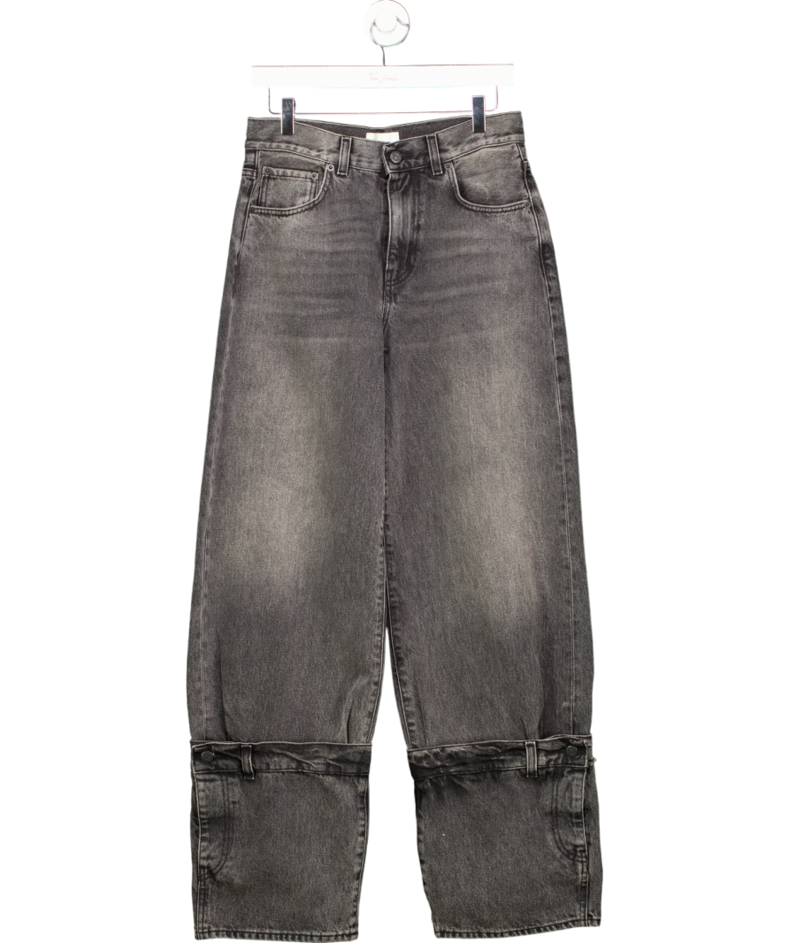 Haikure Grey Baggy Jeans With Leg Detail W26