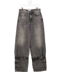 Haikure Grey Baggy Jeans With Leg Detail W26