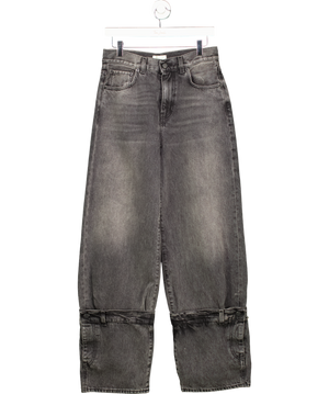 Haikure Grey Baggy Jeans With Leg Detail W26