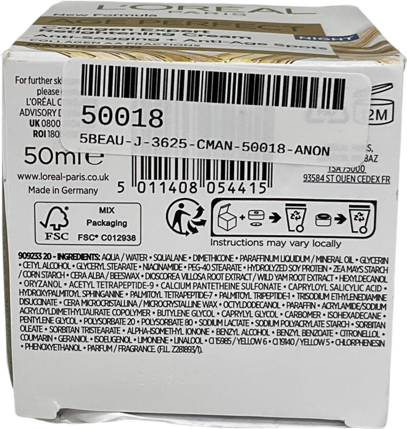 loreal Age Perfect Collagen Hydrating Day Cream 50ml