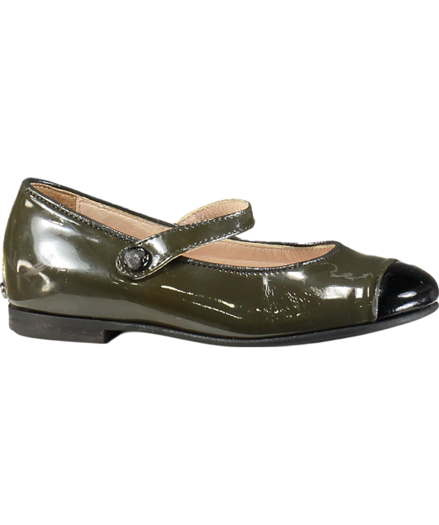 Christian Dior Green Mary Jane Ballet Flat UK 8 EU 25 👼