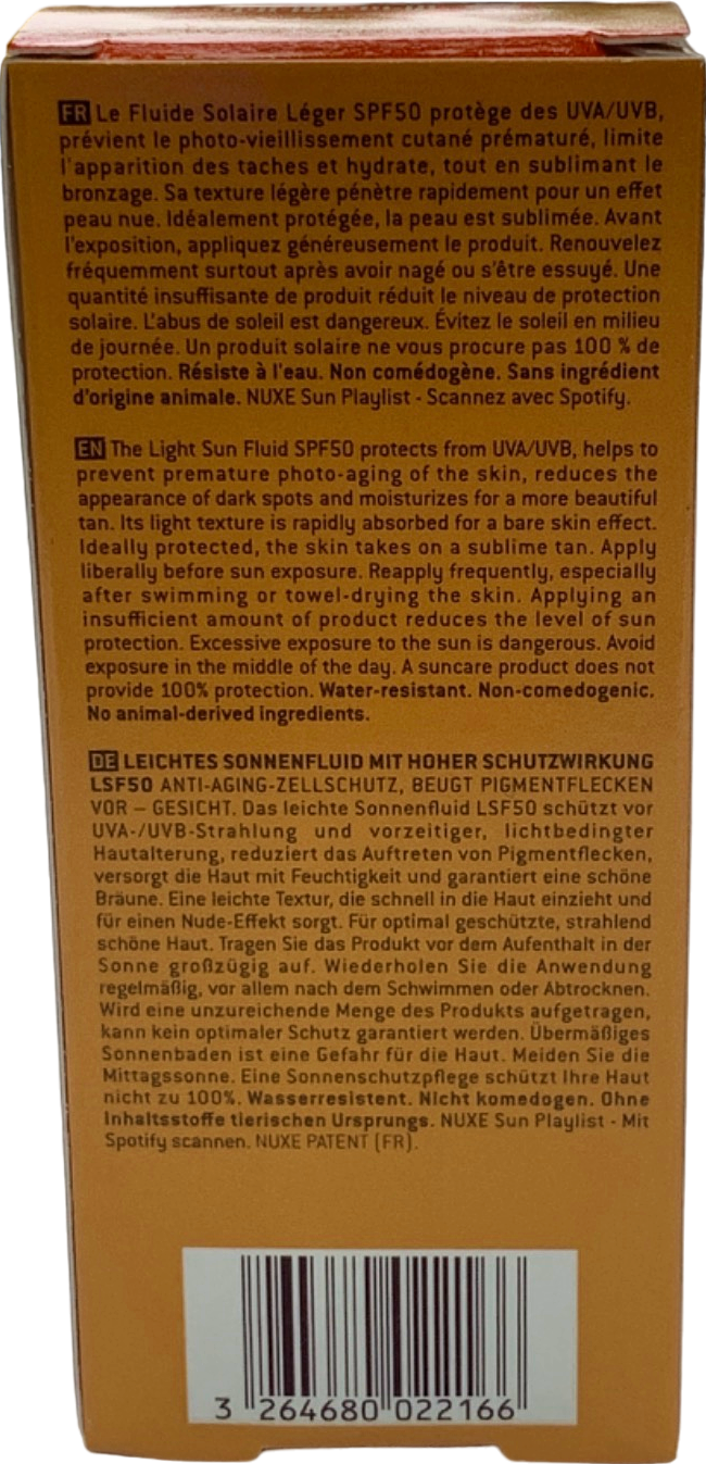 Nuxe Sun Light Sun Fluid SPF 50 50ml