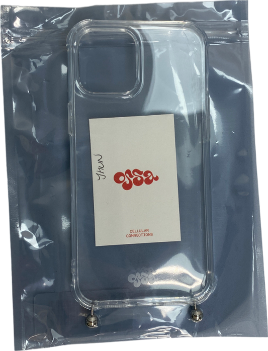 OSSA White Transparent Iphone Case.  Ball Stud Connection Feature One Size