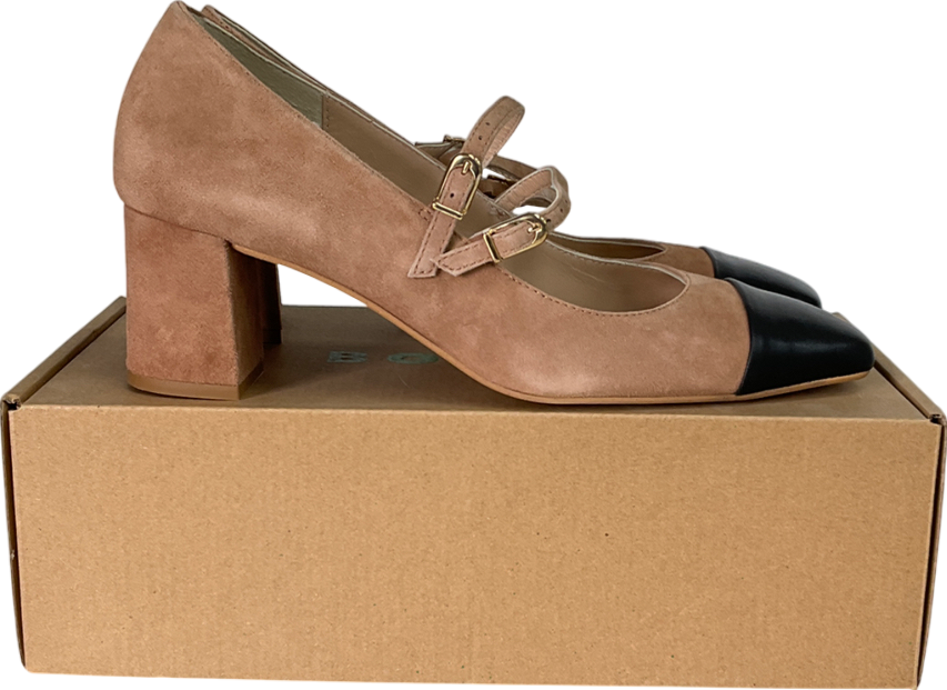 boden Beige Block Heel Pump UK 8 EU 41 👠