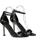 Guess Black Patent Leather Heeled Sandals UK 3 EU 36 👠