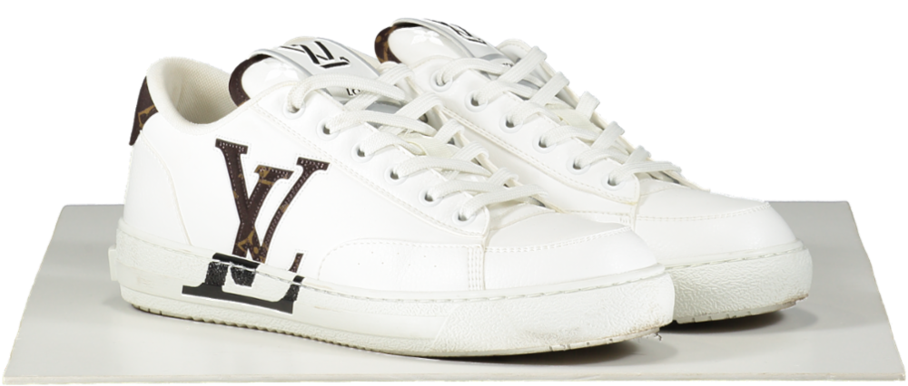 Louis Vuitton White LV Logo Charlie Trainers UK 5 EU 38 👠