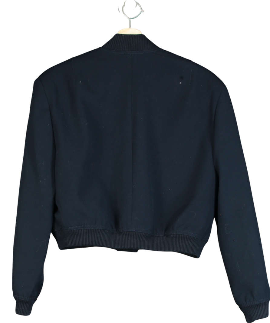 ZARA Blue Bomber Jacket With Pockets UK M