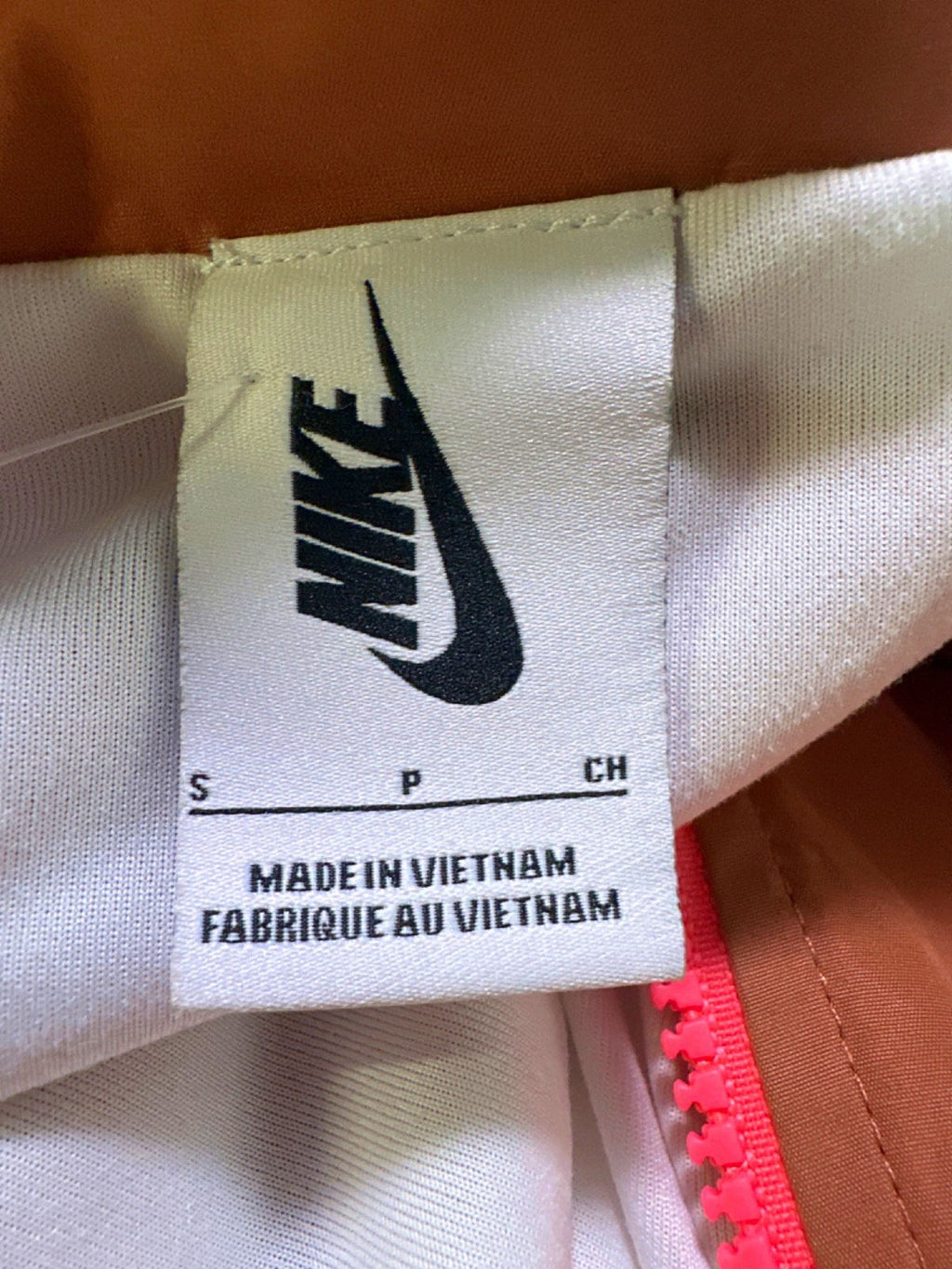 Nike Pink/Brown Windbreaker Jacket UK S