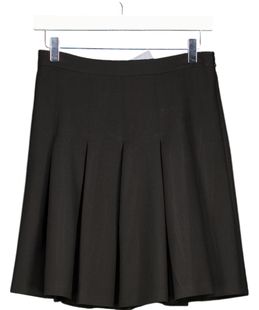 Diane von Furstenberg Black Gemma Pleated Skirt Us4 UK 8