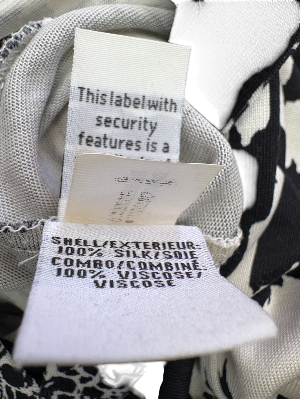 Diane von Furstenberg Black Rose Silk Jersey Tunic Dress UK 8