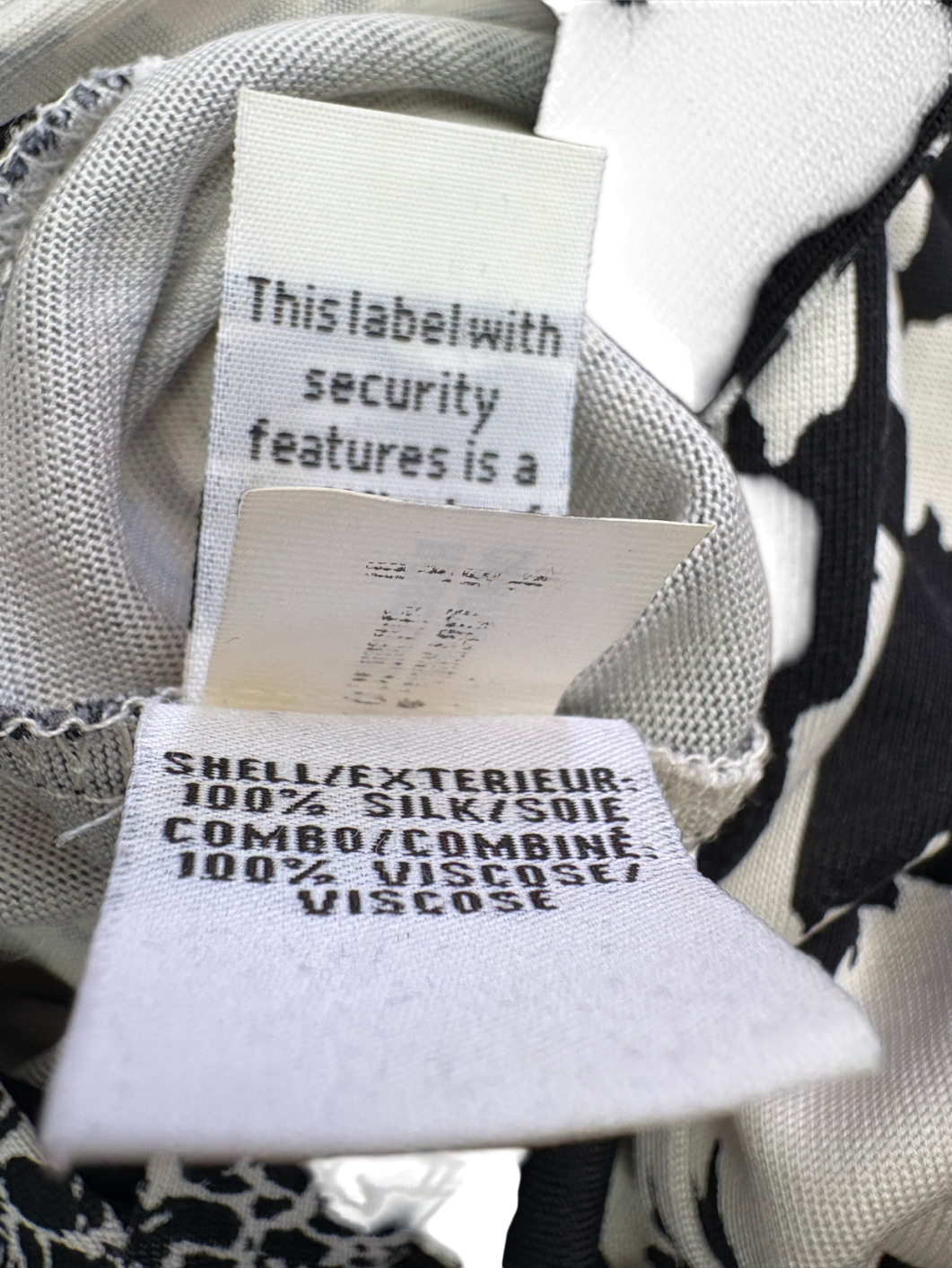 Diane von Furstenberg Black Rose Silk Jersey Tunic Dress UK 8