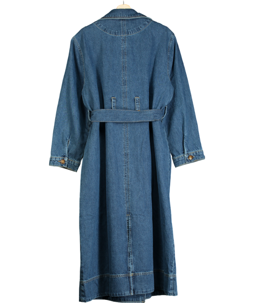 Aligne Jamison Denim Trench Coat UK 14