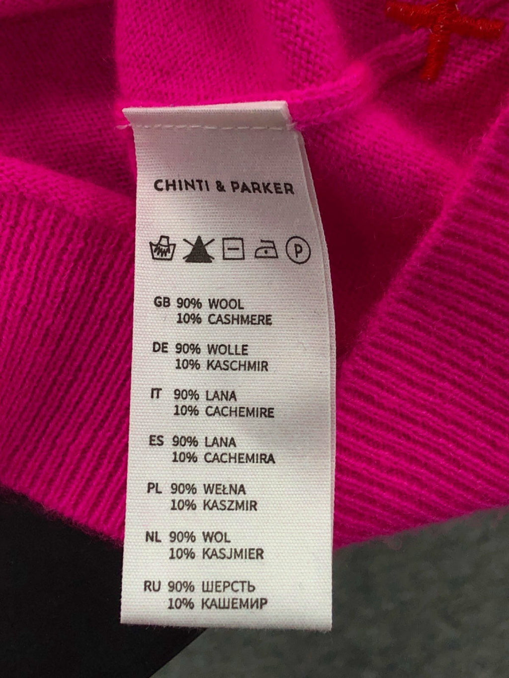 Chinti & Parker Pink Wool Cashmere Cardigan M