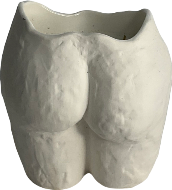 White Anissa Kermiche Popotin Vase Candle