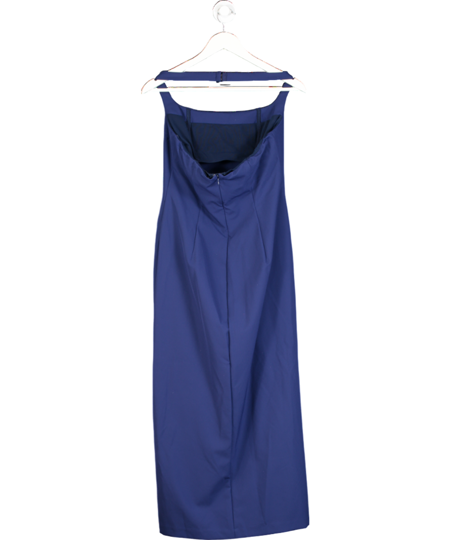 L'academie Blue Halter Neck Midaxi Dress UK L