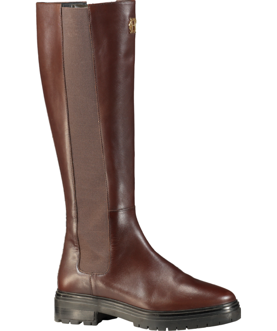 Holland Cooper Brown Astoria Leather Knee Boots - Rich Chocolate UK 7 EU 40 👠