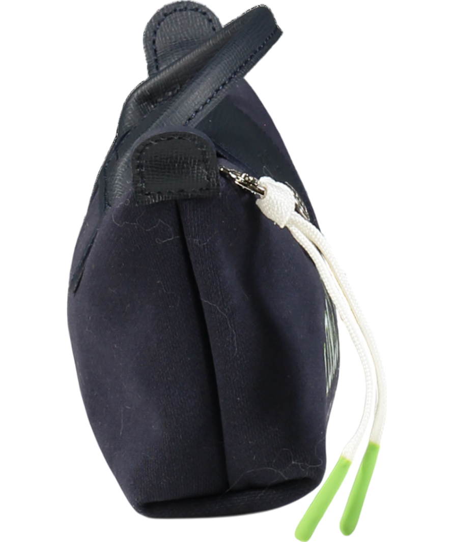 Longchamp Navy Blue Logo Mini Pouch Bag