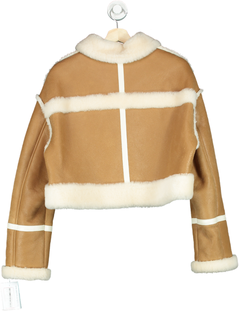 Twenty Fall Brown Shearling Jacket UK L