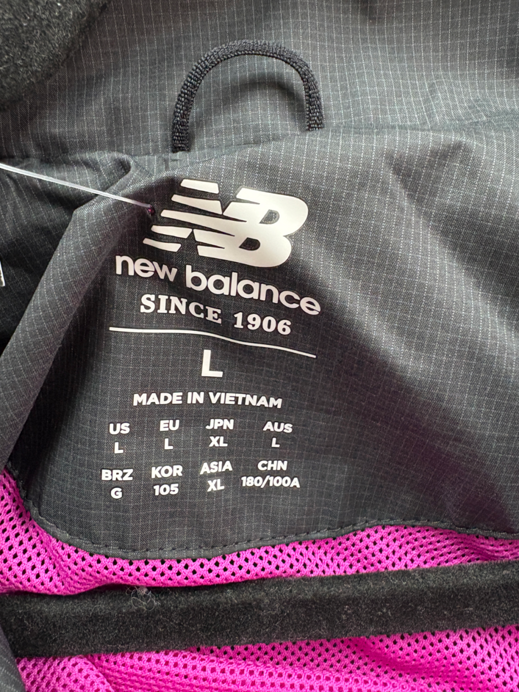 New Balance Black London Marathon Jacket UK L