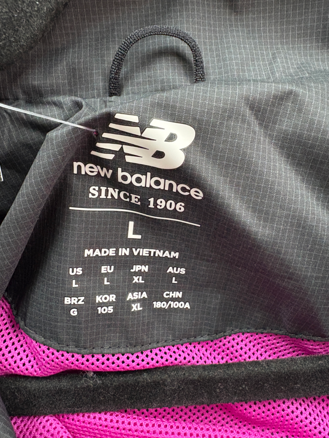 New Balance Black London Marathon Jacket UK L