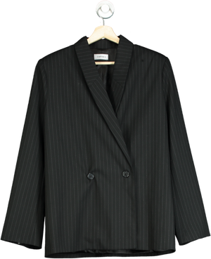 CHPTR-S Black Pinstripe Blazer UK 8