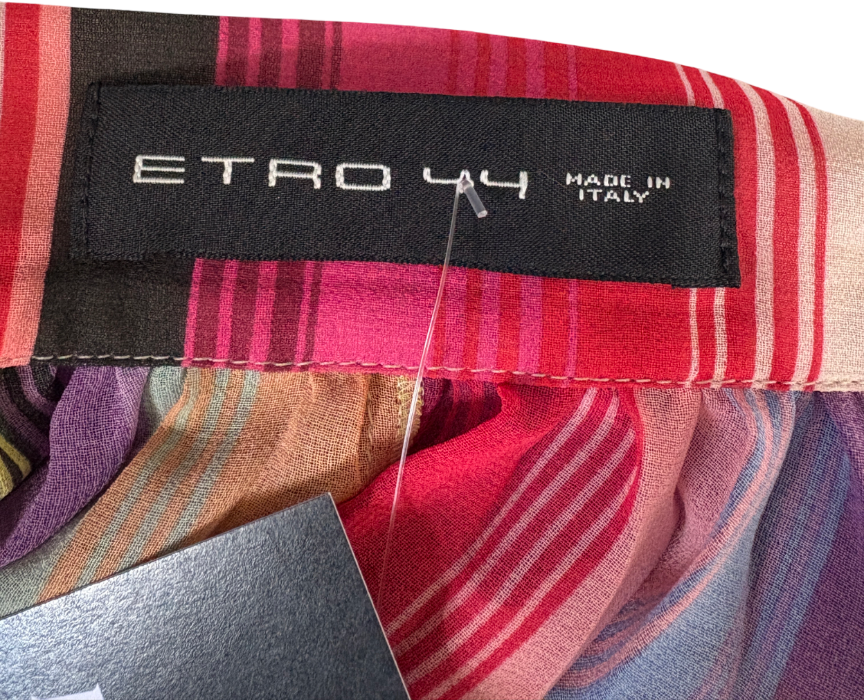 Etro Multicoloured Semi Sheer Maxi Skirt UK 12