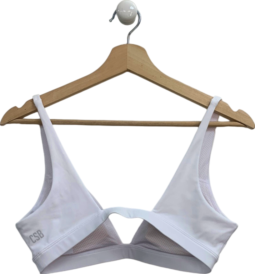 CSB White Sports Bra UK M