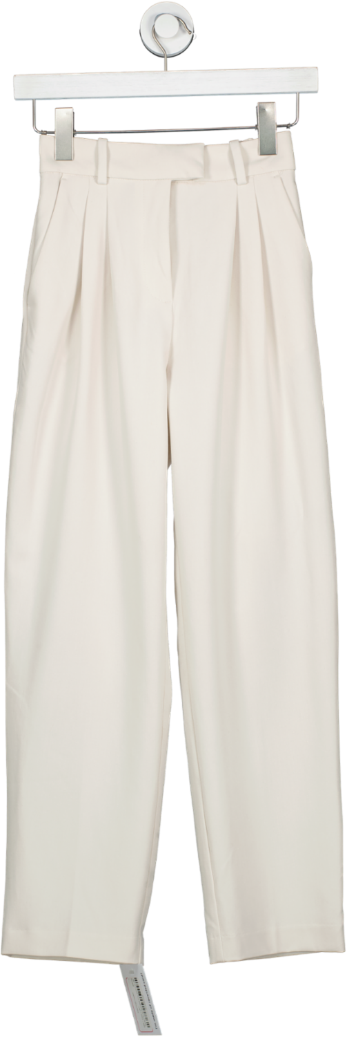 H&M Cream Ankle Length Trousers UK 4