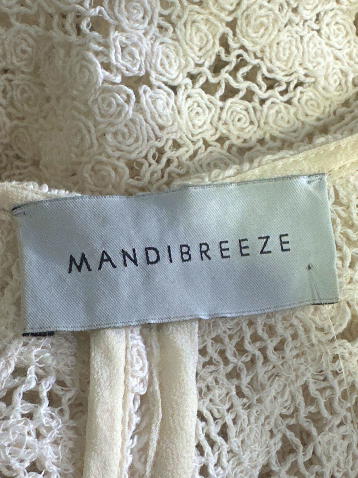 Mandi Breeze White Margot crochet Lace Dress UK S