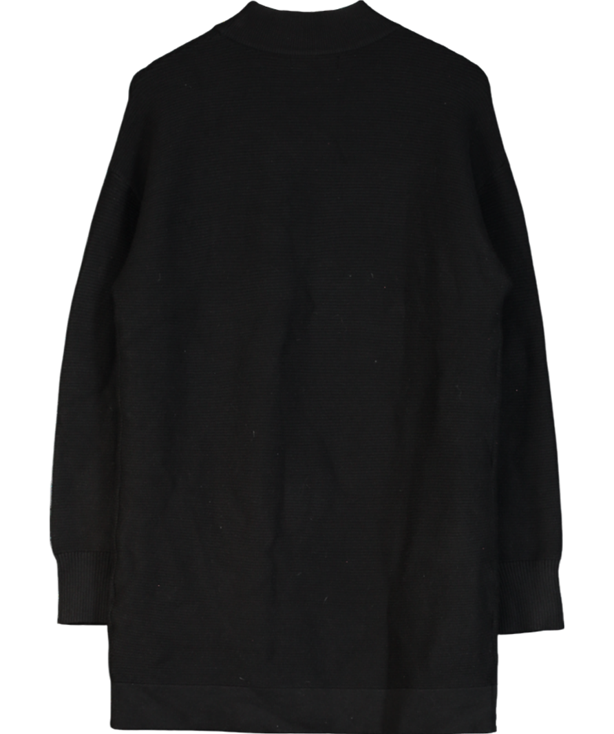 ALB Anne Louise Black Ribbed Sweater Dress UK S