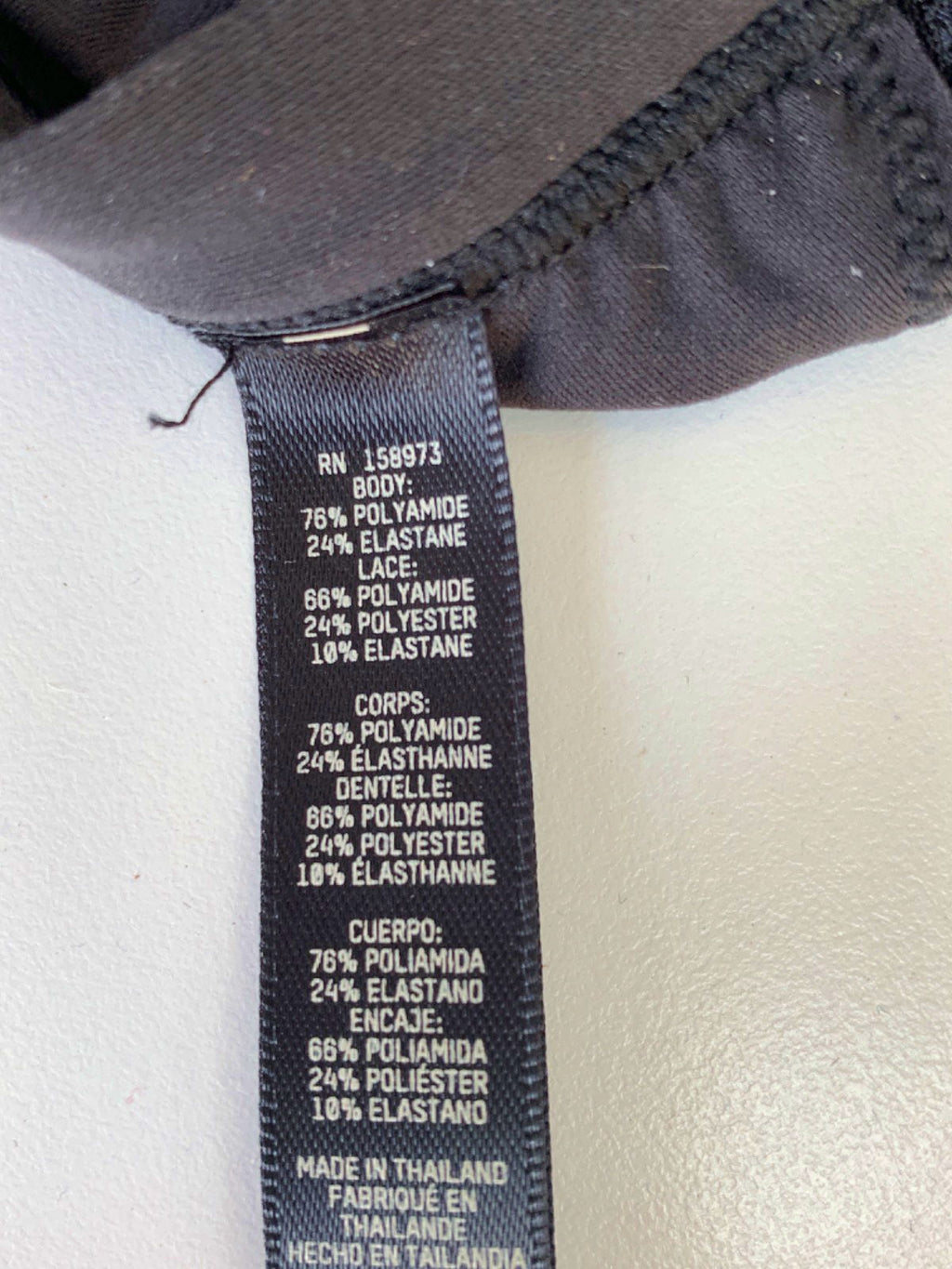 SKIMS Onyx Fits Everybody Lace Triangle Bralette UK L