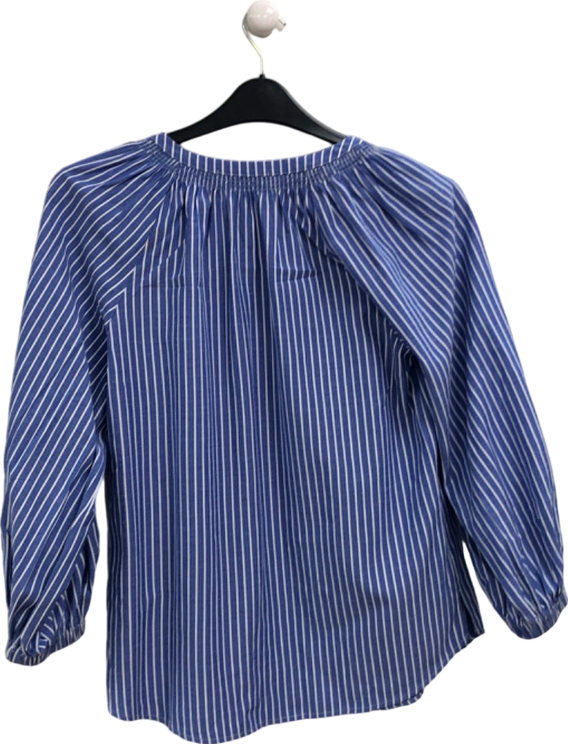 WYSE LONDON Lorelai Stripe Shirt - Blue  UK 8