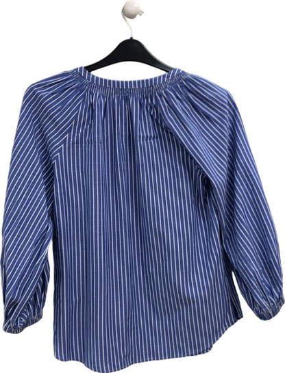 Wyse London Lorelai Stripe Shirt - Blue  UK 8