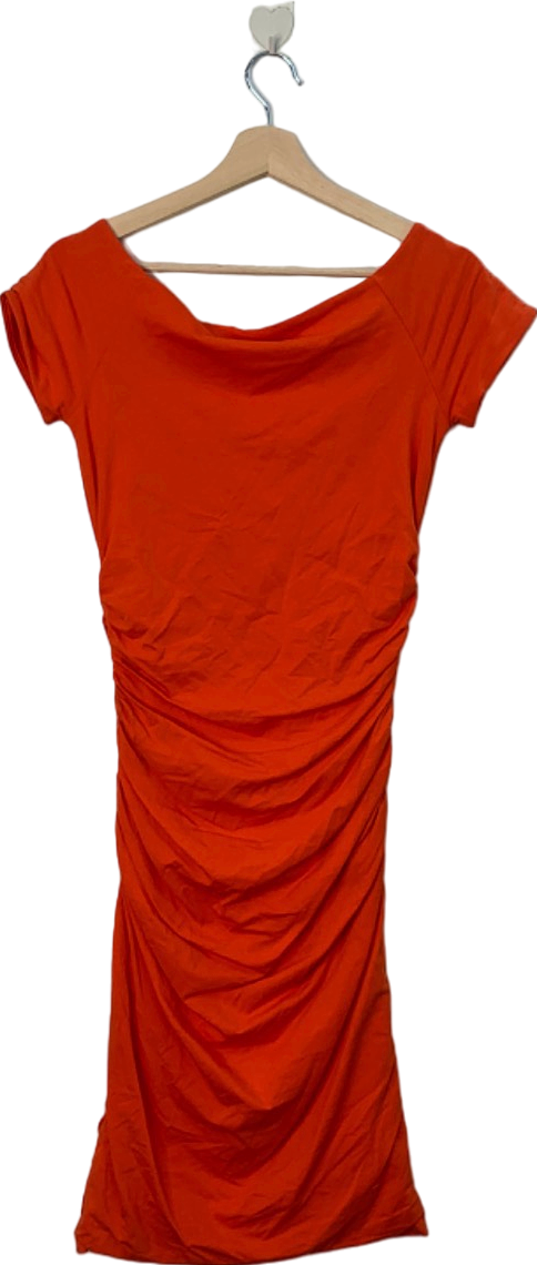 Boden Red Ruched Dress UK 12