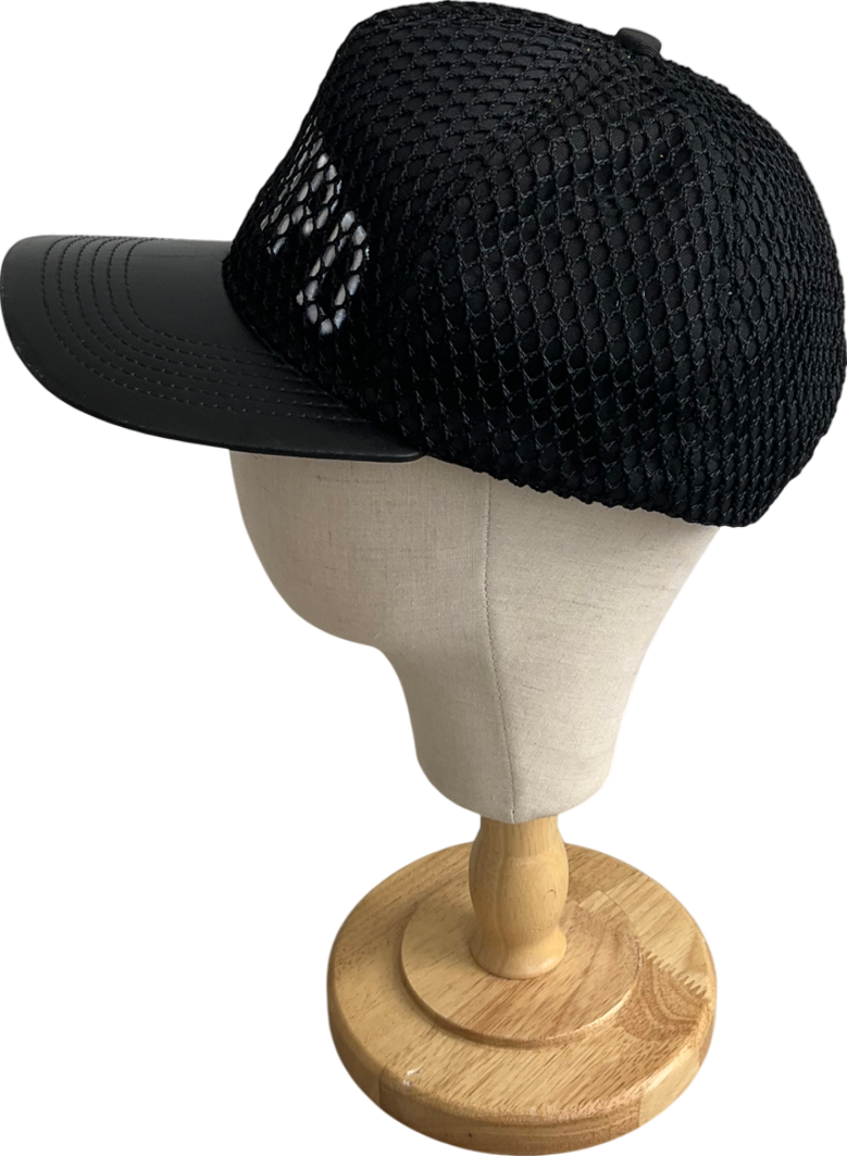 Stampd Black Mesh Embroidered Logo Baseball Cap One Size