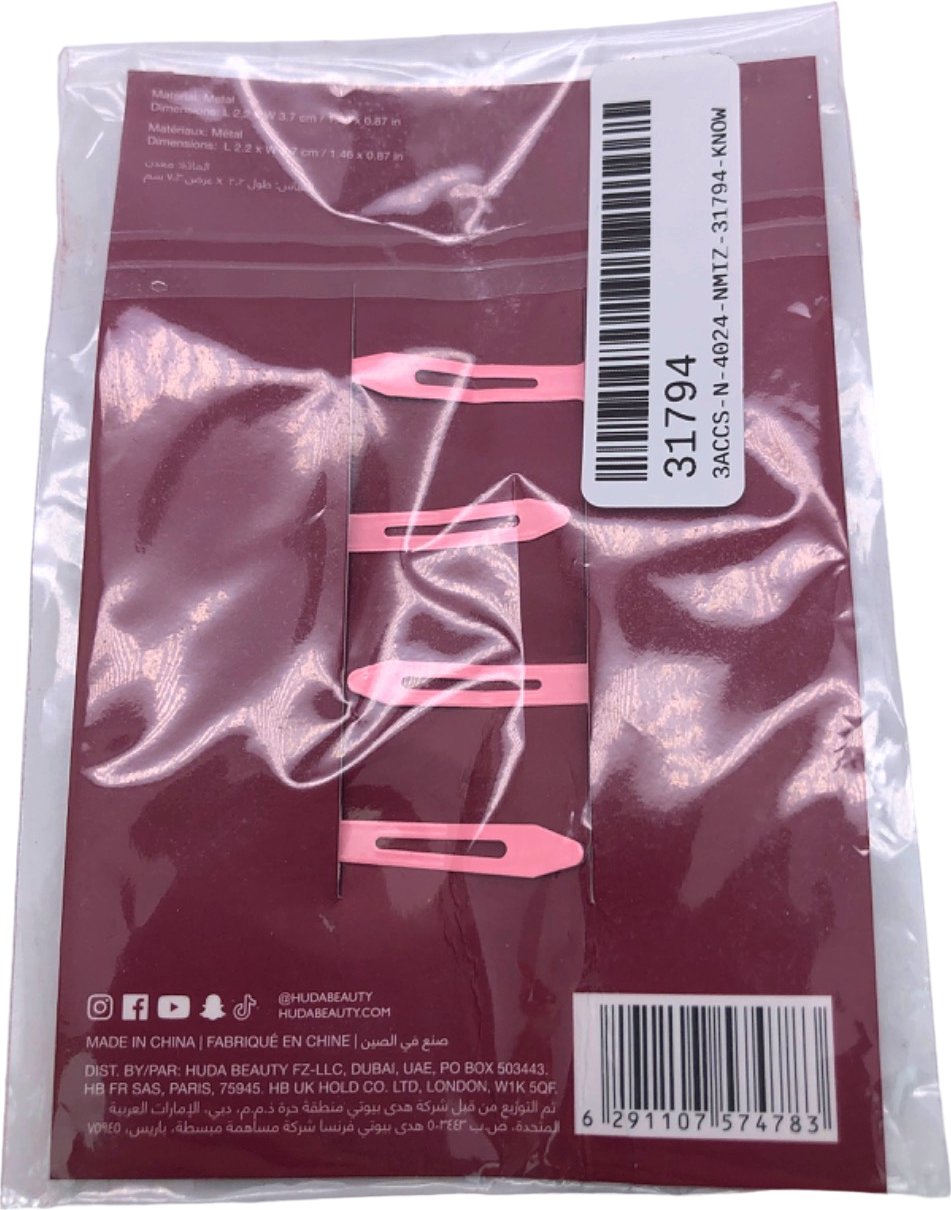 Hudabeauty Pink Heart clips