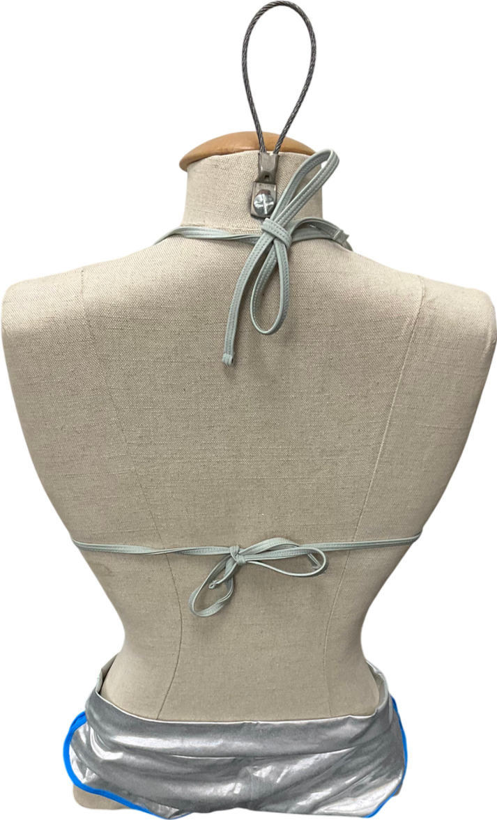 I.AM.GIA Metallic Silver 2-piece Bikini  - Top UK S & Holly Shorts UK XS