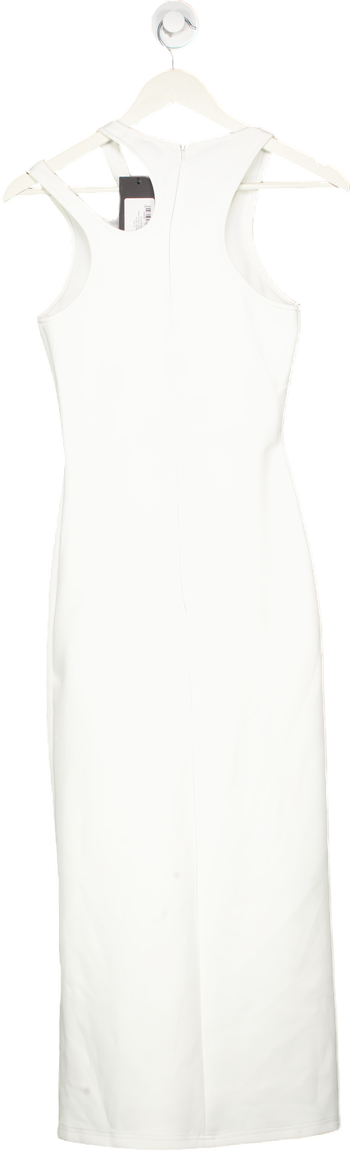 David Koma White Neck Cutouts Pencil Dress Scuba UK 8