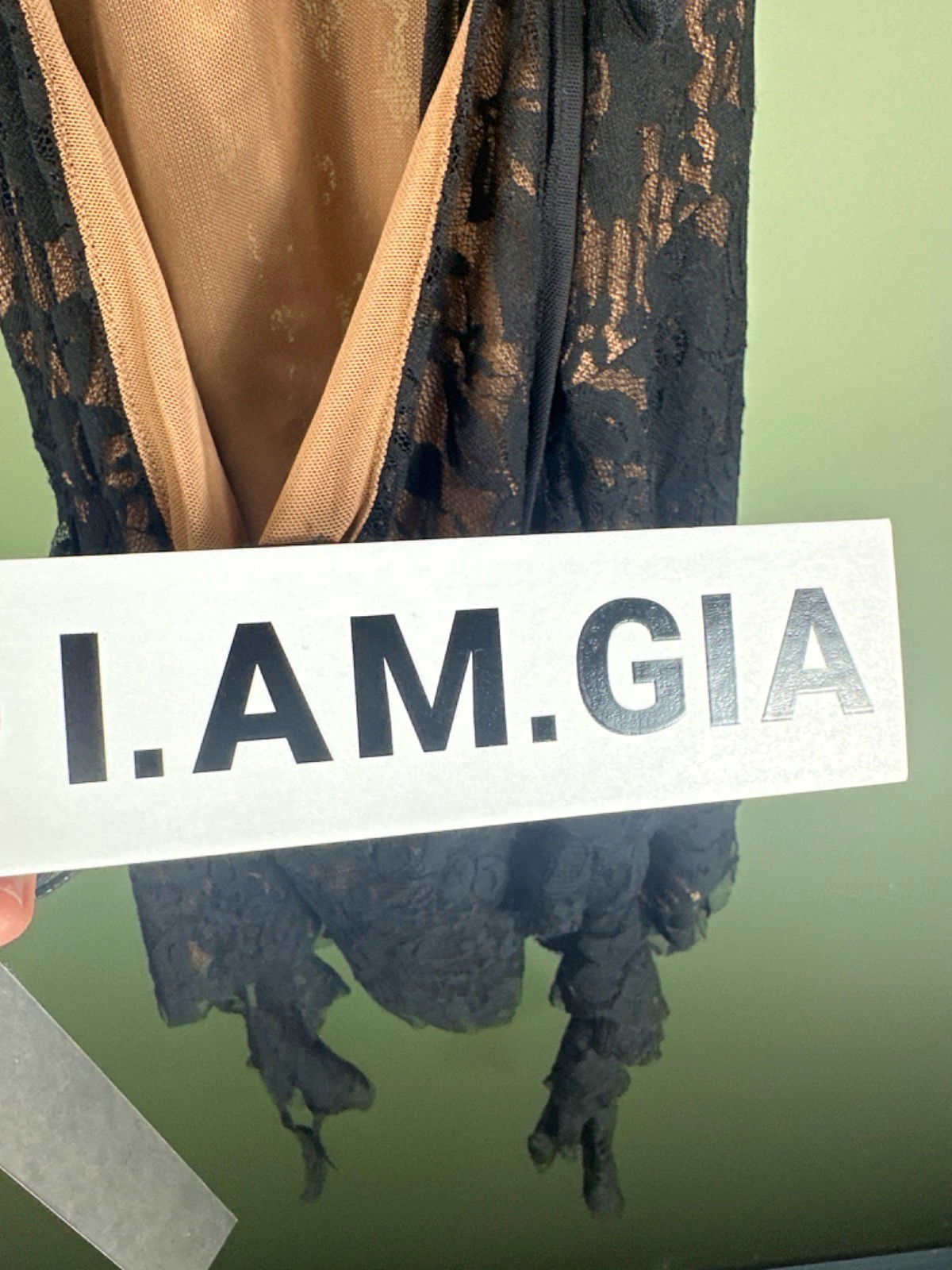 I.AM.GIA Black Irisia Lace Dress UK S