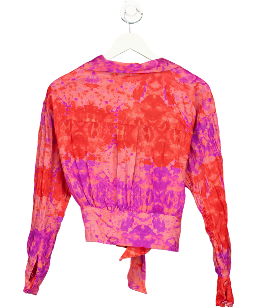 Selia Richwood Red Tie Dye Beach Shirt UK S