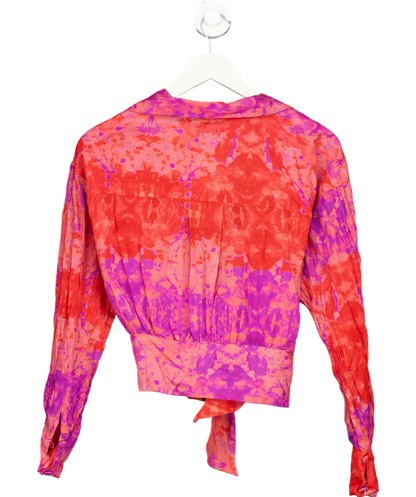 Selia Richwood Red Tie Dye Beach Shirt UK S