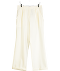 THE FRANKIE SHOP (london Flat) Cream Pleat Detail Trousers UK S