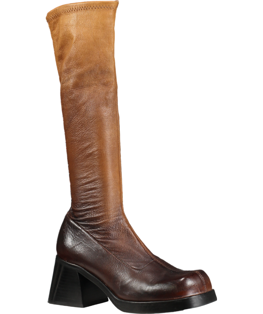 Miista Brown Yum Leather Boots UK 4 EU 37 👠